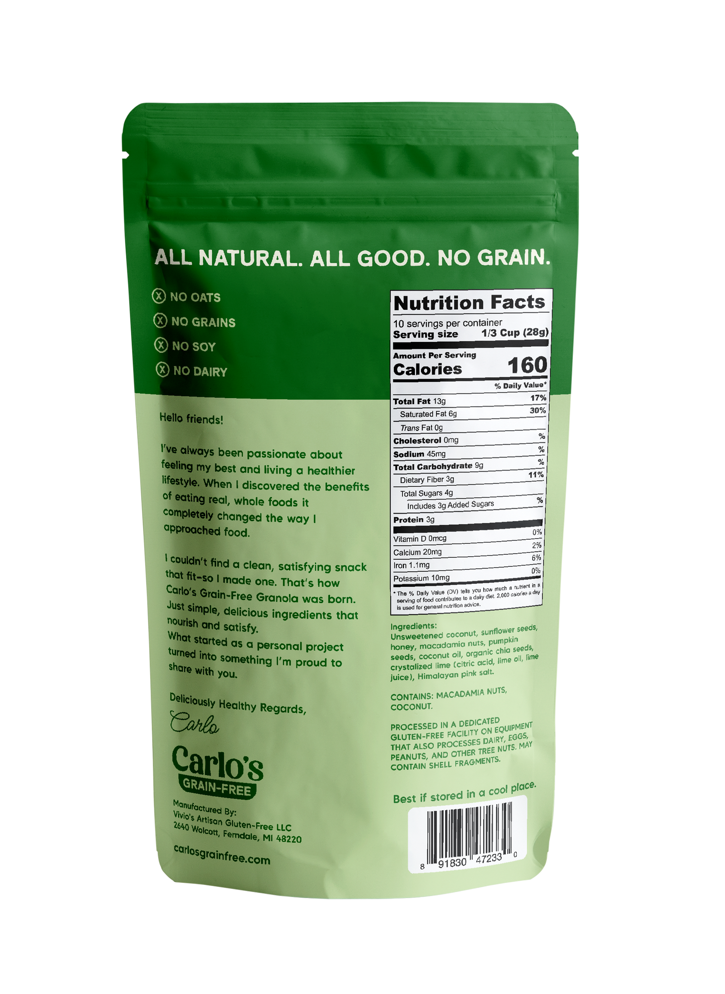 Key Lime Macadamia Granola